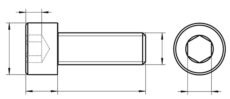 Dane techniczne śruby DIN 912