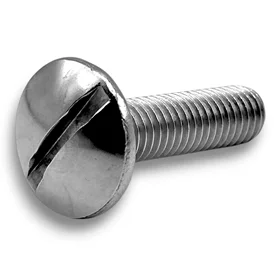 M4x45 A2 Śruba grzybkowa z nacięciem NFE 27-128